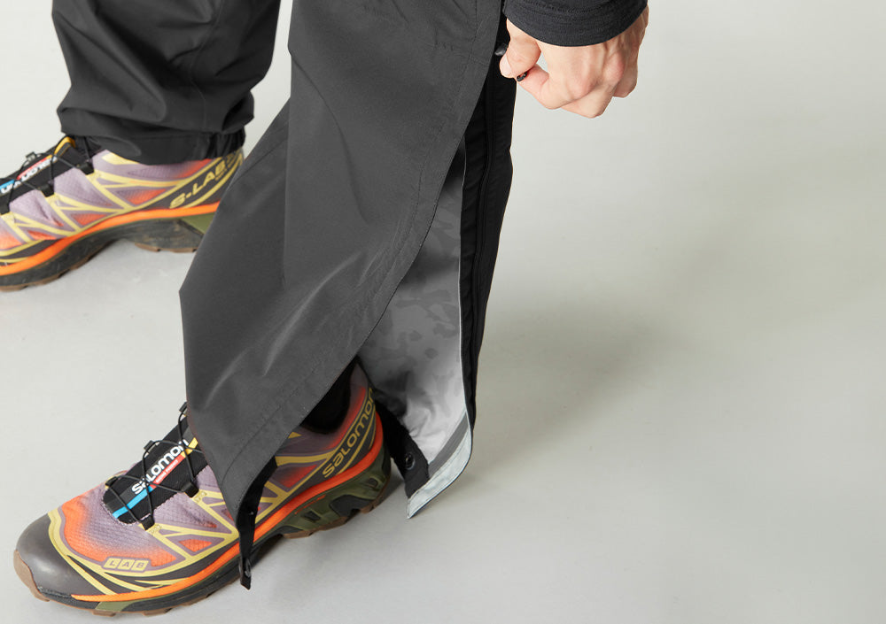 Knöchelbündchen mit Zipper und Druckknopf