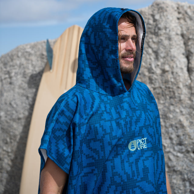TASMAN PONCHO __color:Blue_Flower_Print#3
