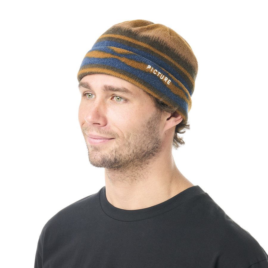 FLEECE BEANIE __color:Geometric_Stripes#0