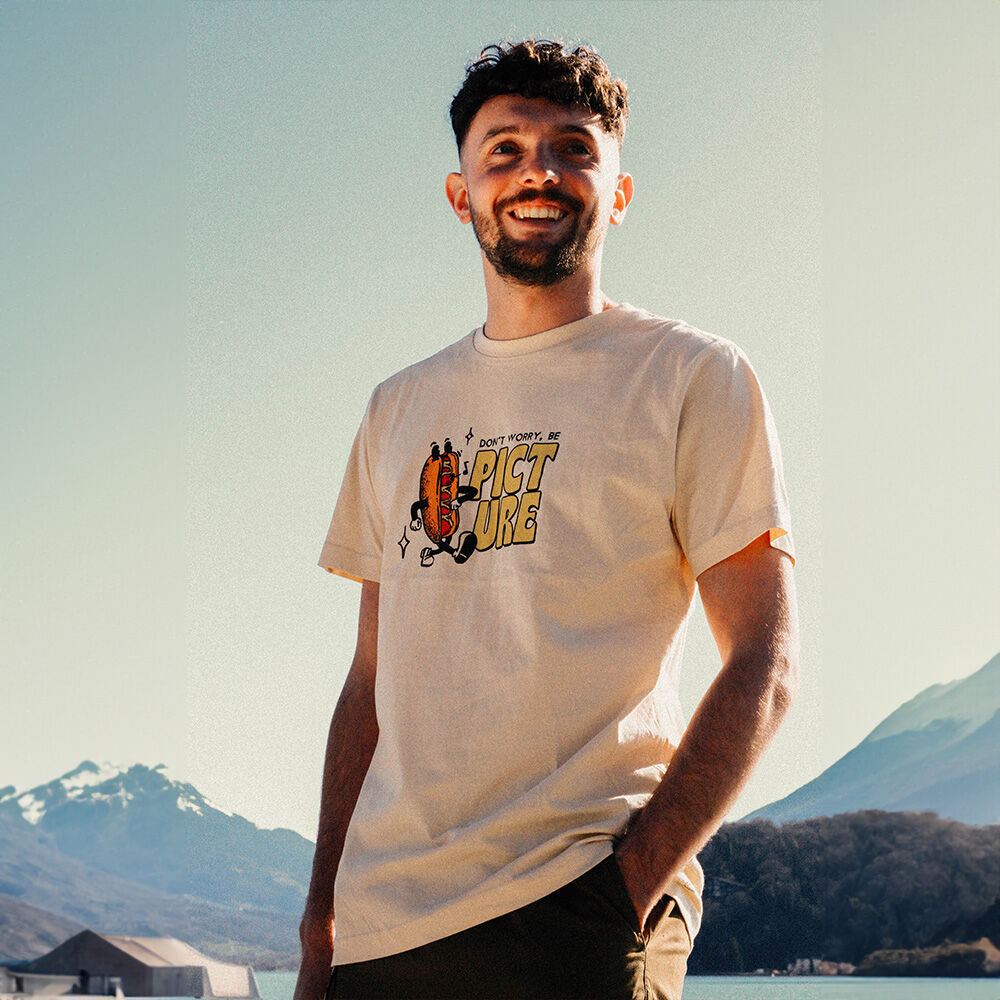 BASEMENT MUSTARD TEE __color:Wood_Ash#5