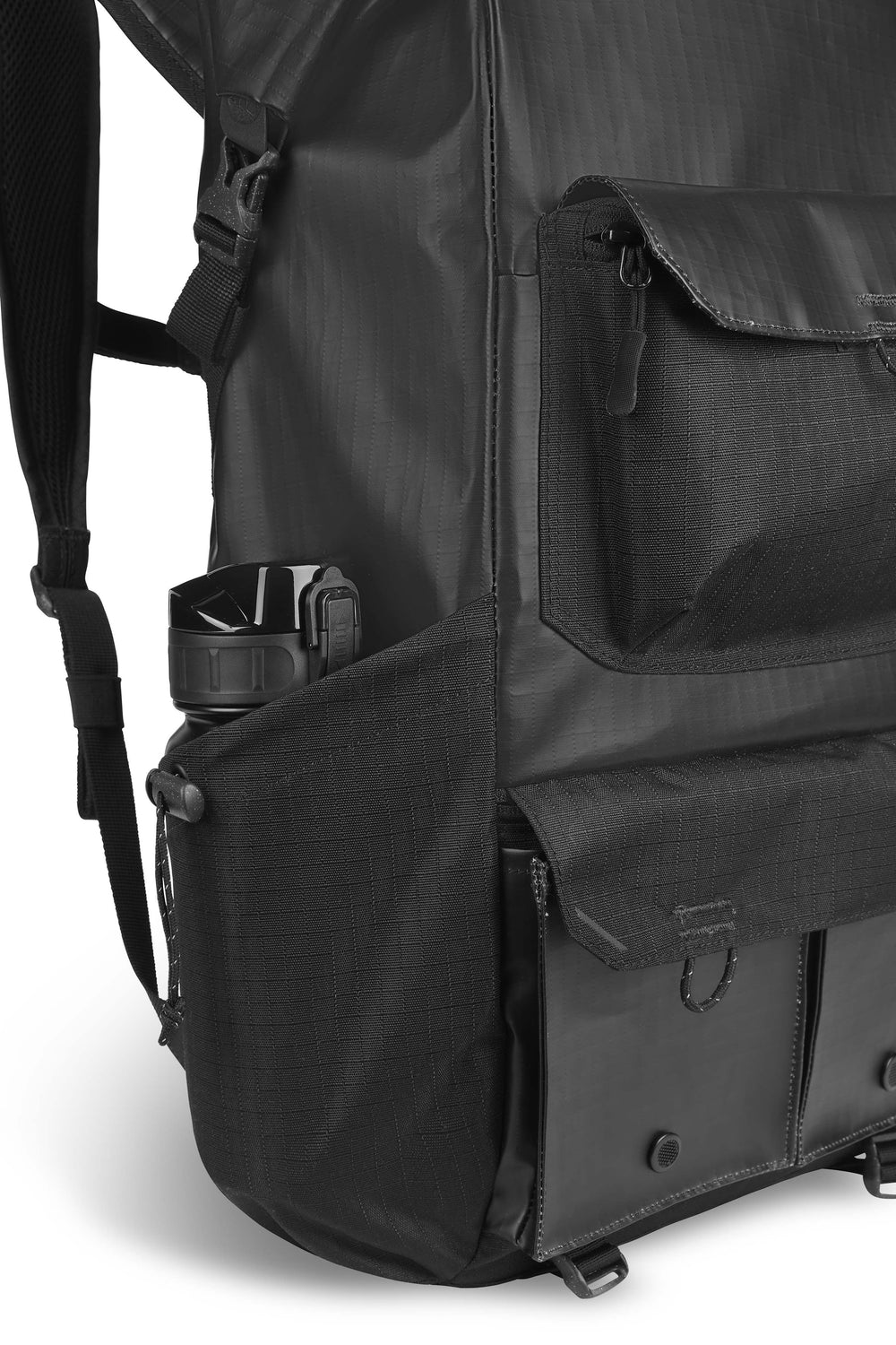 Two side pockets suitable for bottle & bike lock