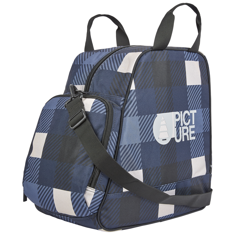 SHOES BAG __color:Bluplaid_Print#2