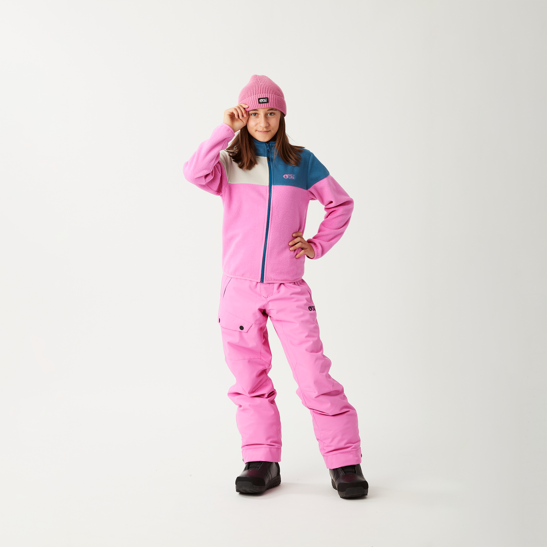 PIPOA  YOUTH FLEECE __color:Super_Pink#38