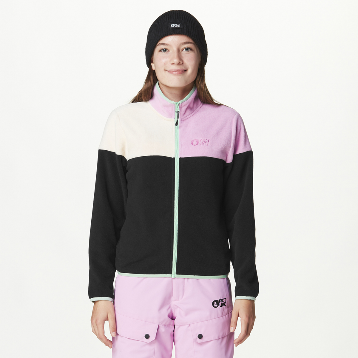 PIPOA  YOUTH FLEECE __color:Black_Vanilla_Orchid#3