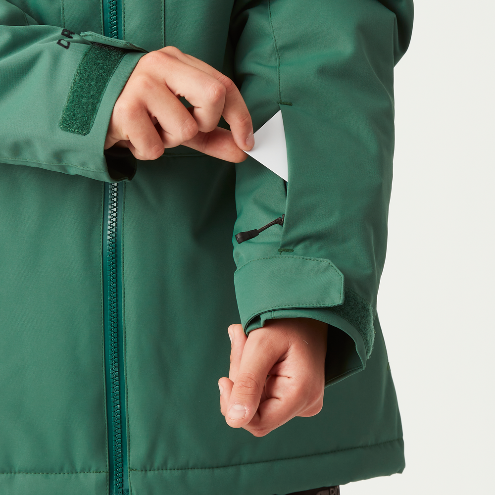 Ski pass pocket