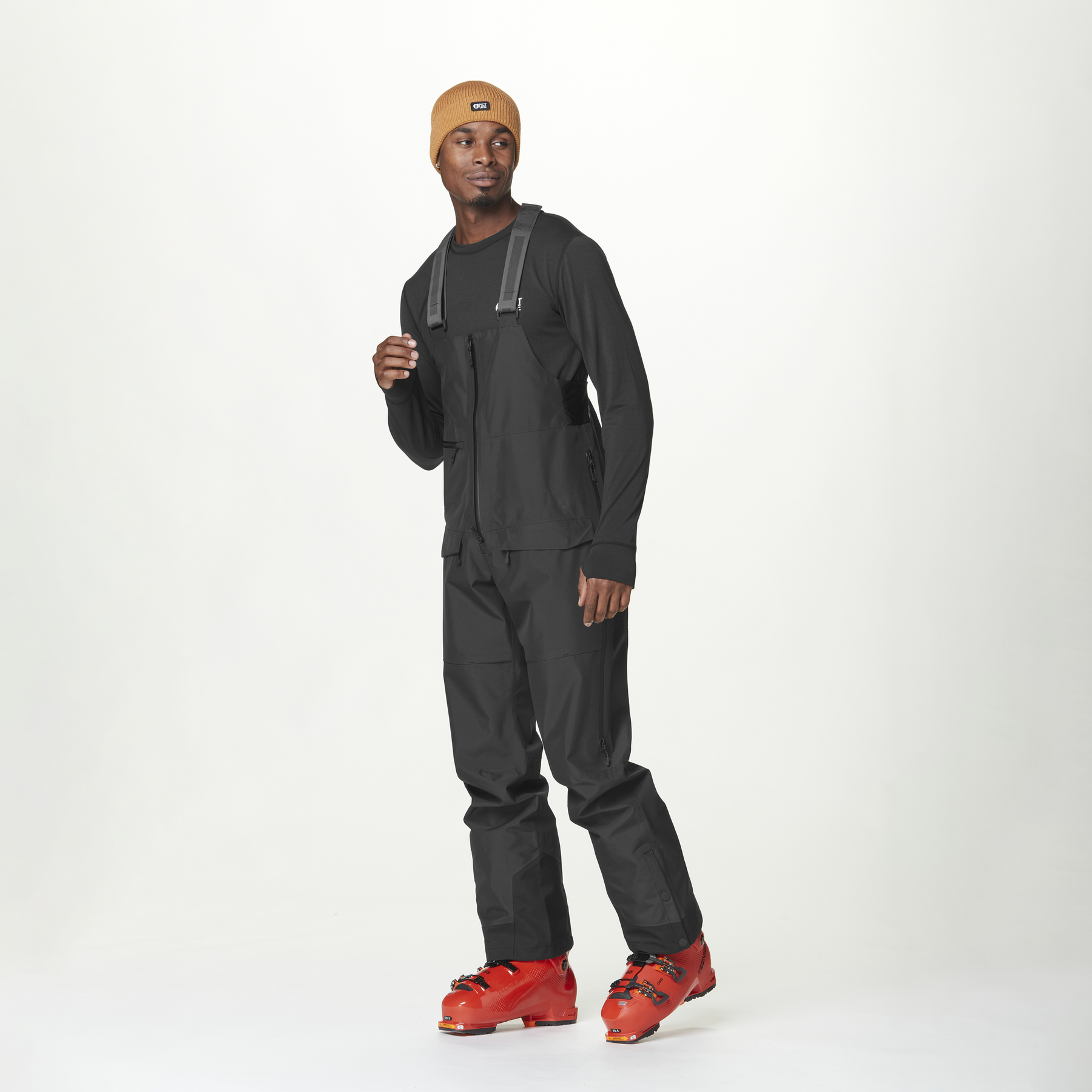 OZONN 3L BIB PANTS __color:Black#2