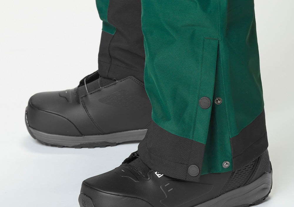 Snap buttons at bottom hem