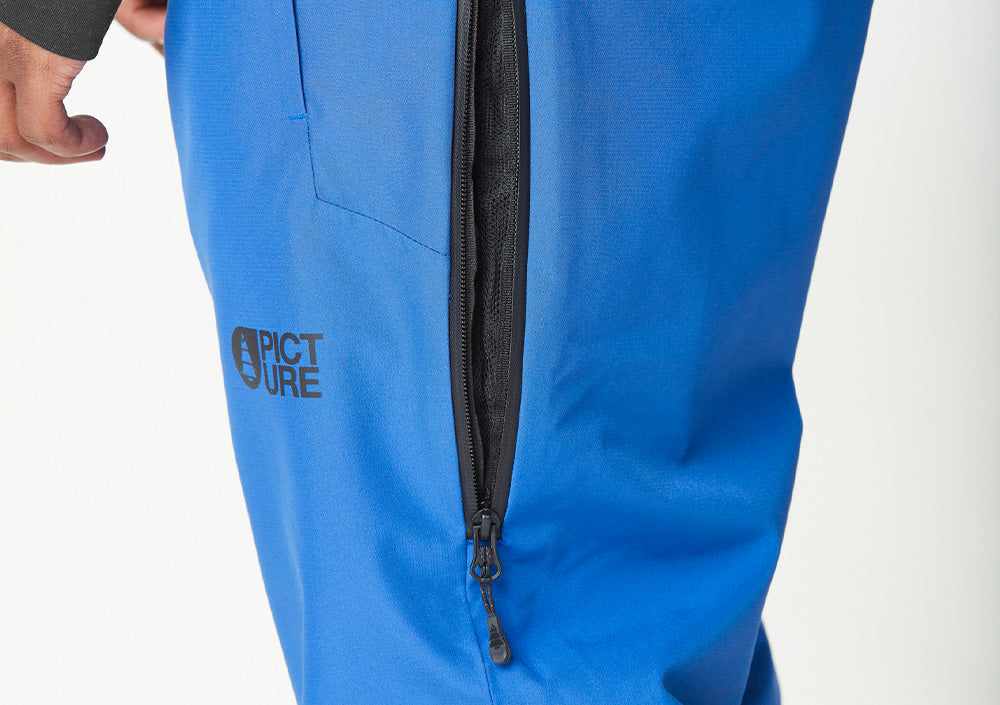 Hand pockets with zip under flap