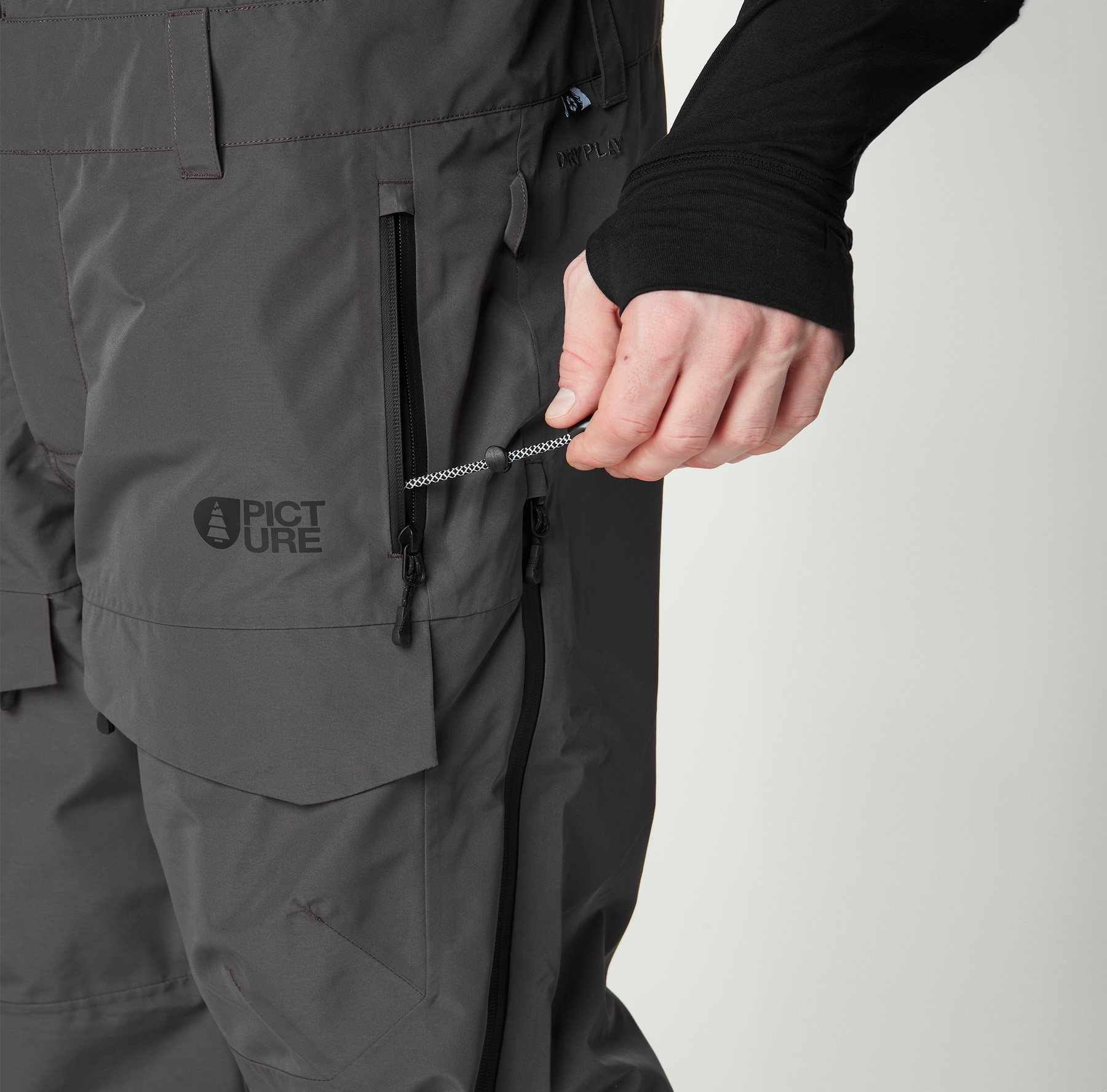 U28 BIB PANTS __color:Magnet#11