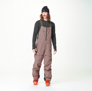 U28 BIB PANTS __color:Deep_Taupe#0