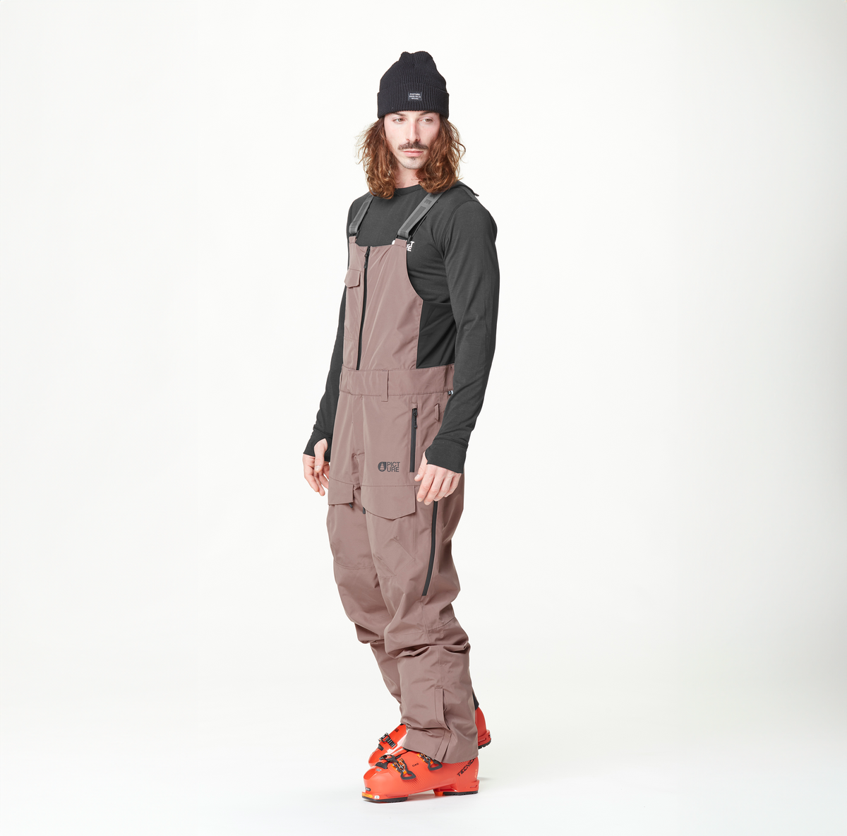U28 BIB PANTS __color:Deep_Taupe#1