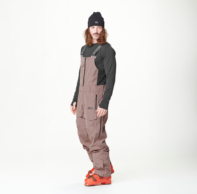 U28 BIB PANTS __color:Deep_Taupe#2