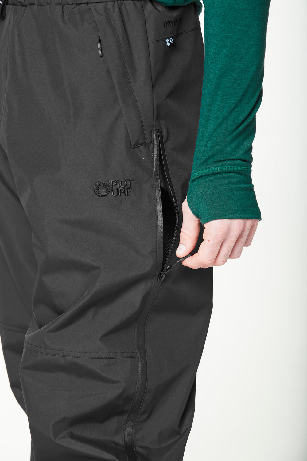 Long side opening with zip