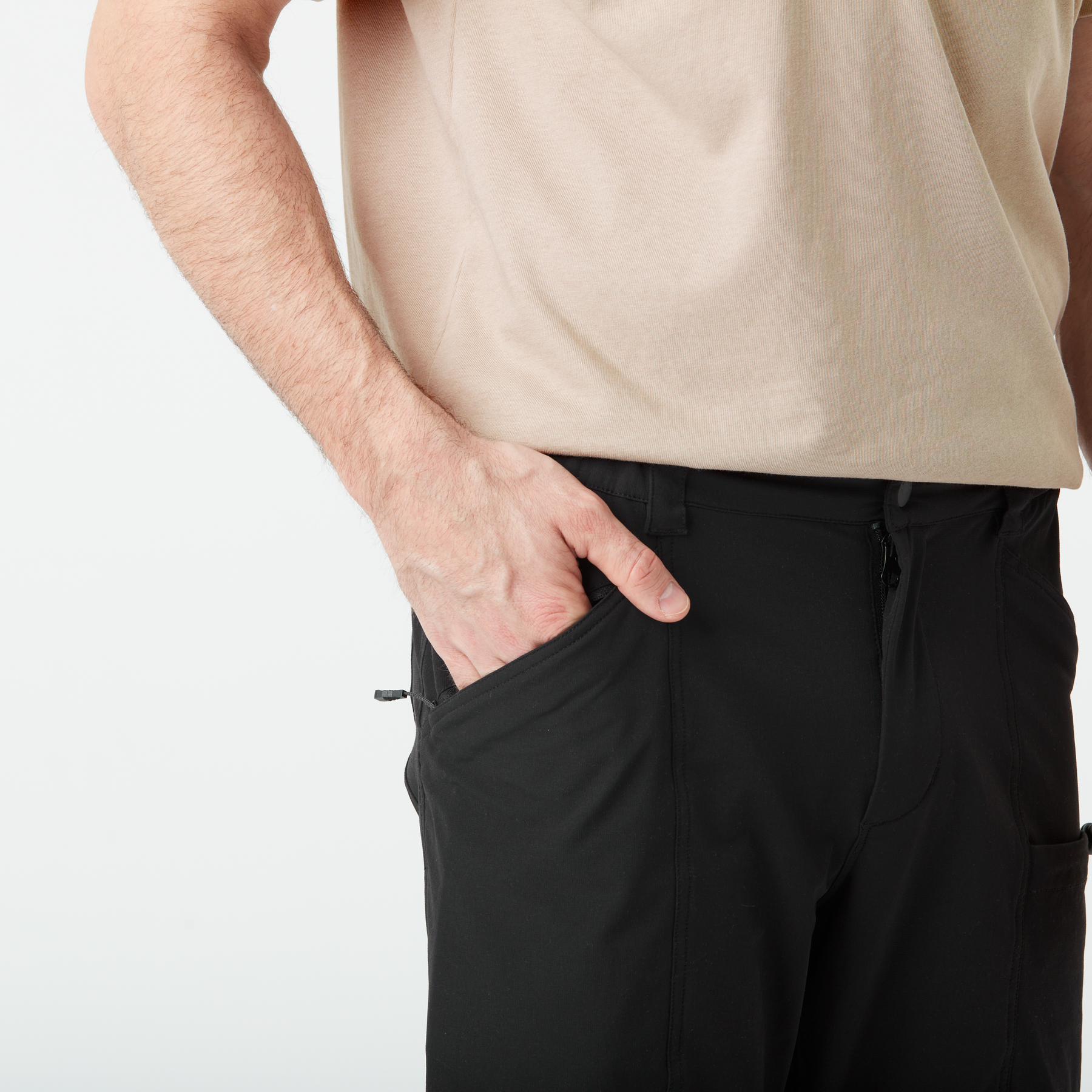 OUTIF 2IN1 STRETCH PANTS __color:Black#7