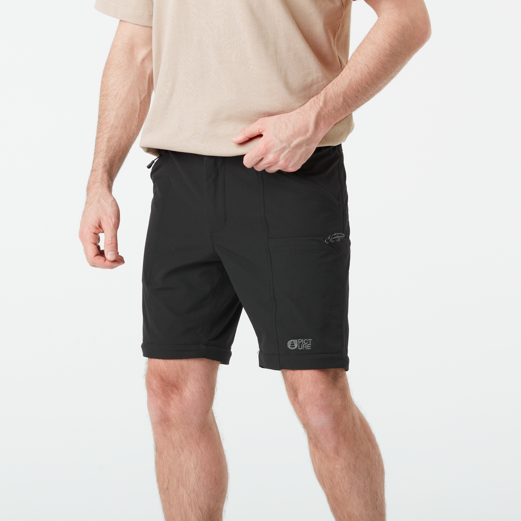 OUTIF 2IN1 STRETCH PANTS __color:Black#10