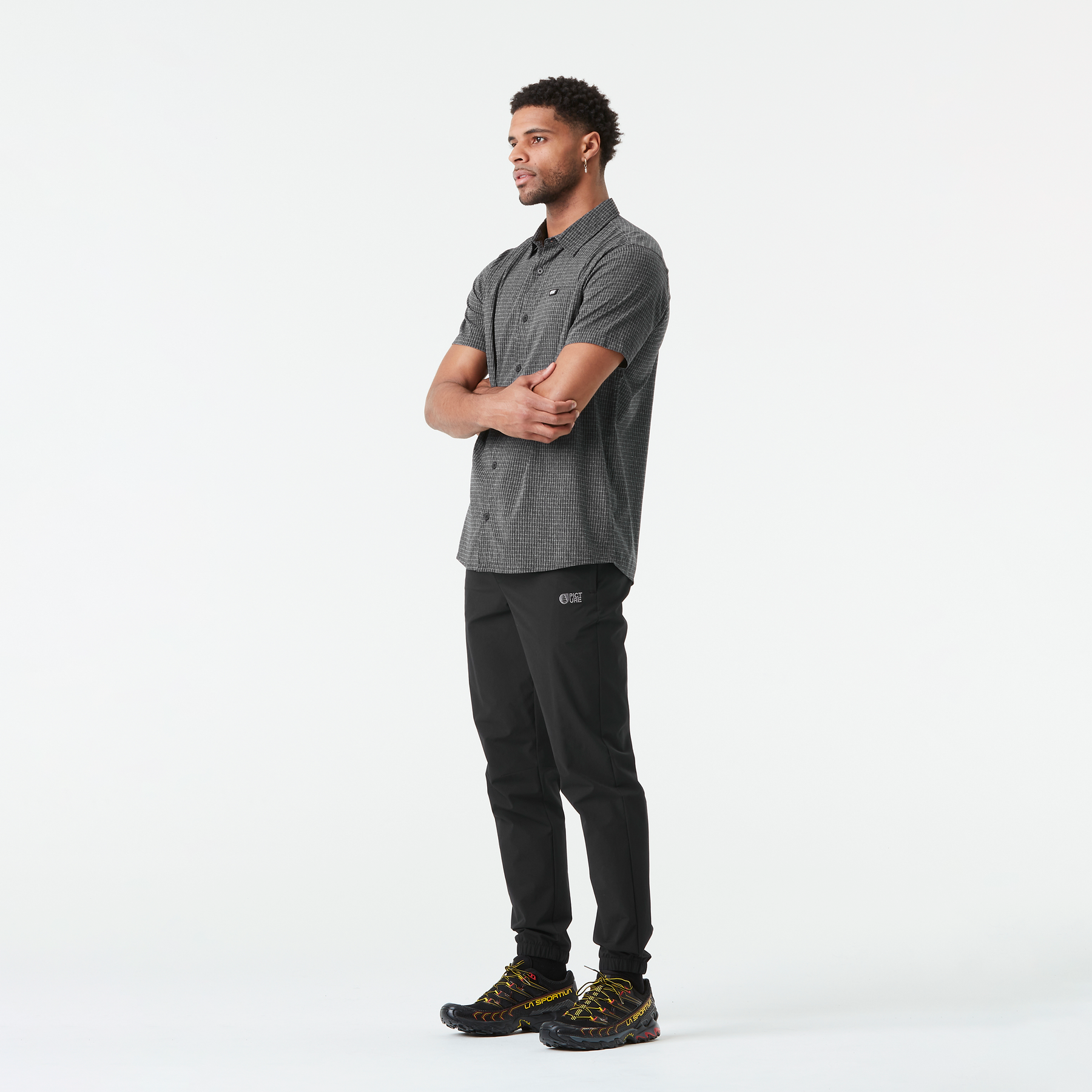 LENU STRECH PANTS __color:Black#0