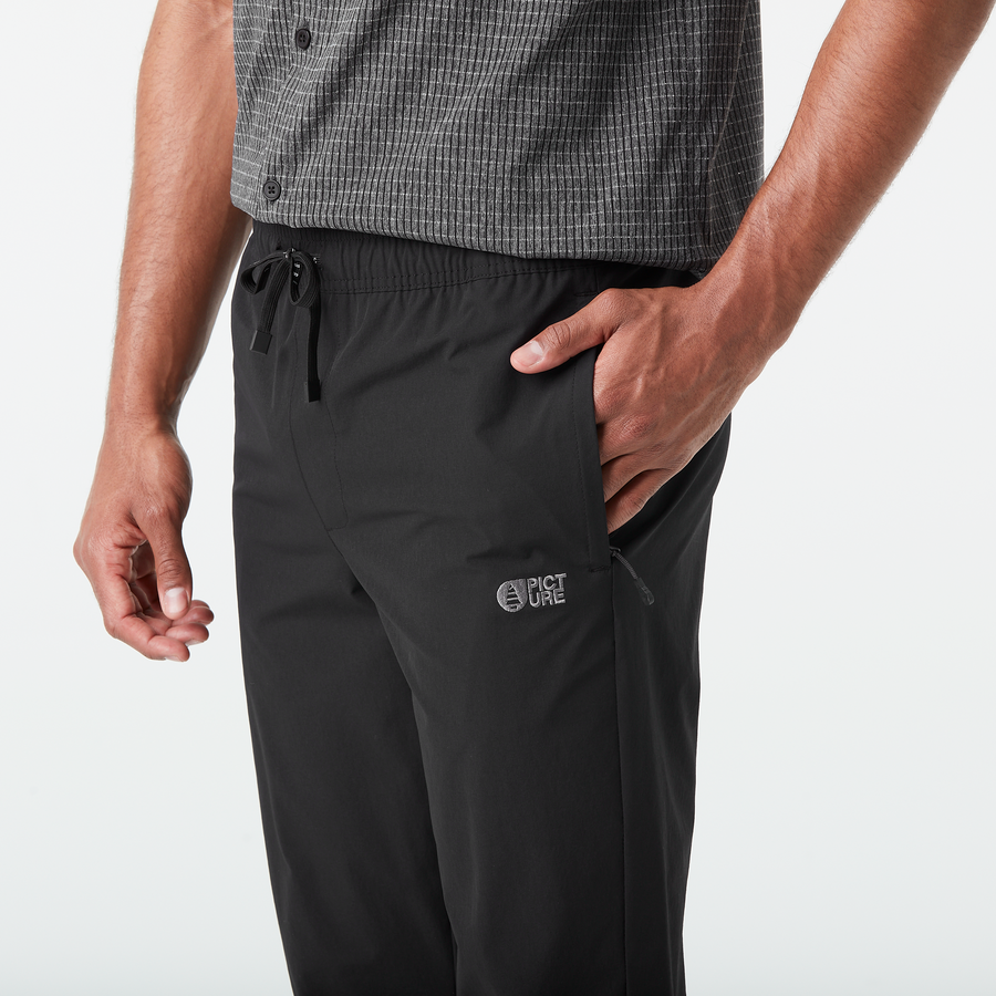 LENU STRECH PANTS __color:Black#3