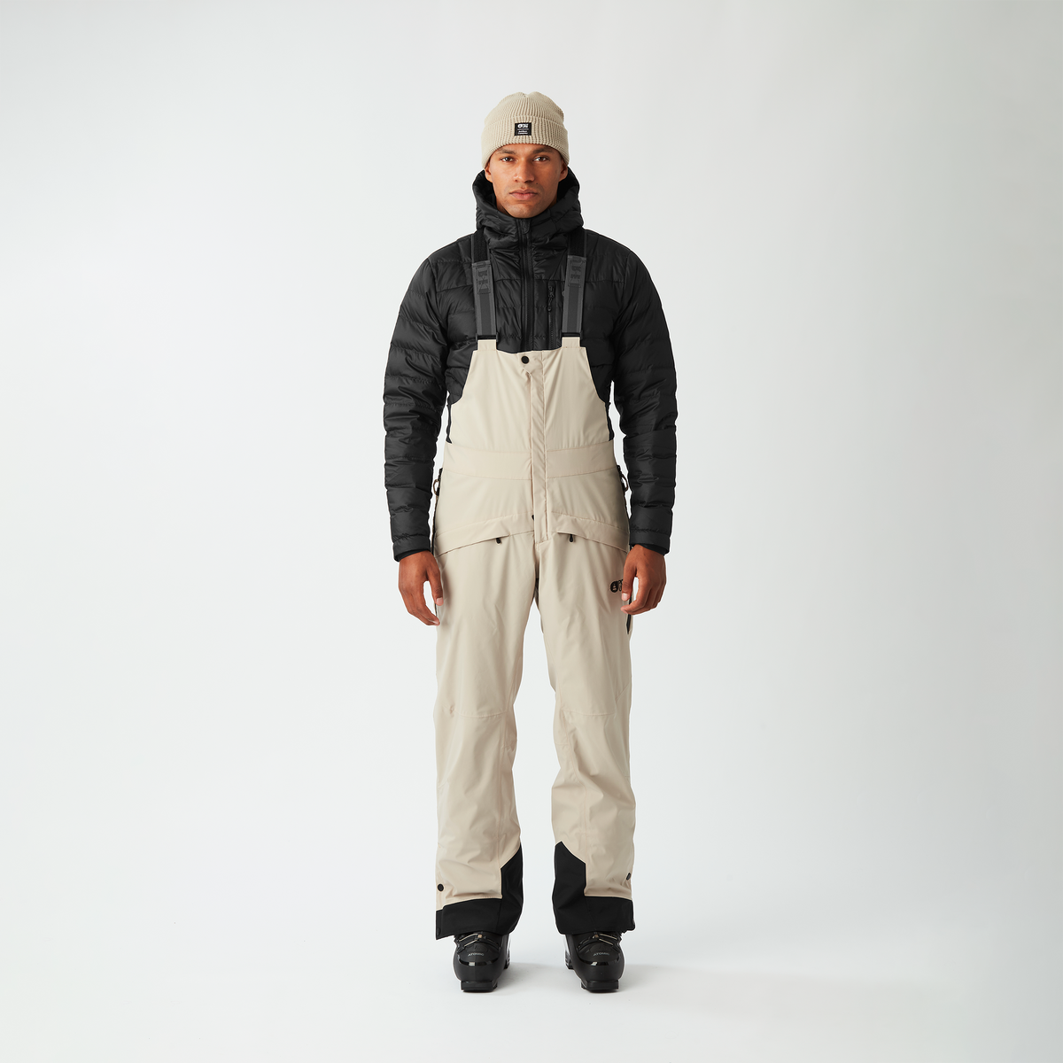 AVENING BIB PANTS __color:Pure_Cashmere#9