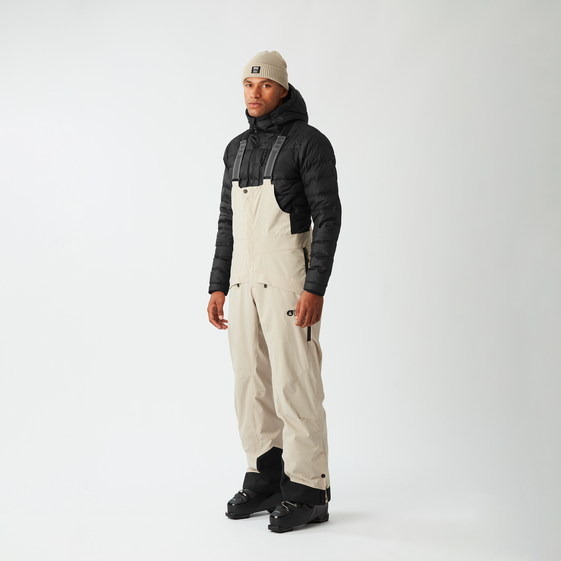 AVENING BIB PANTS __color:Pure_Cashmere#10