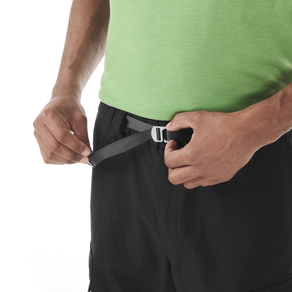Adjustable waist with integrated belt