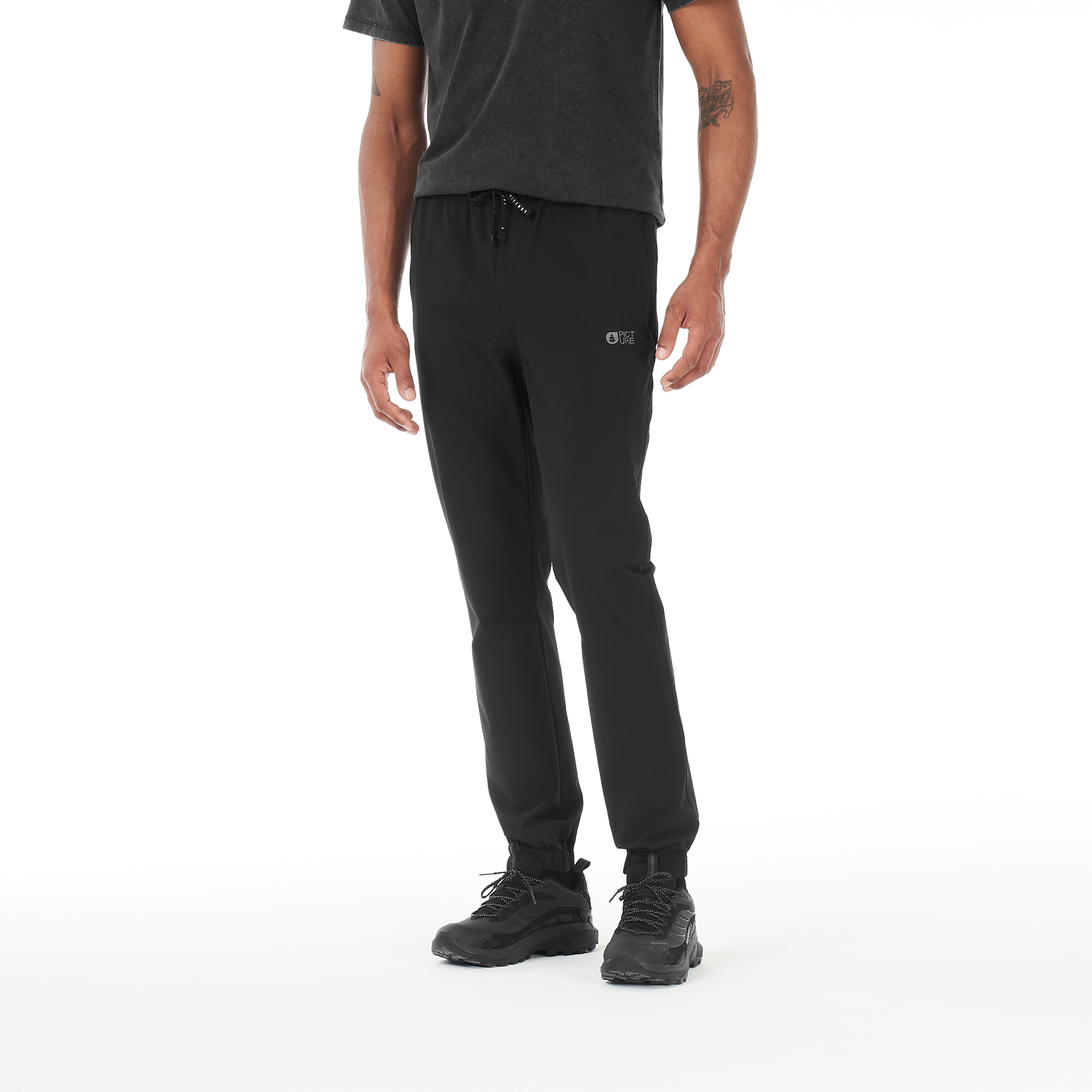 LENU STRECH PANTS __color:Black#0