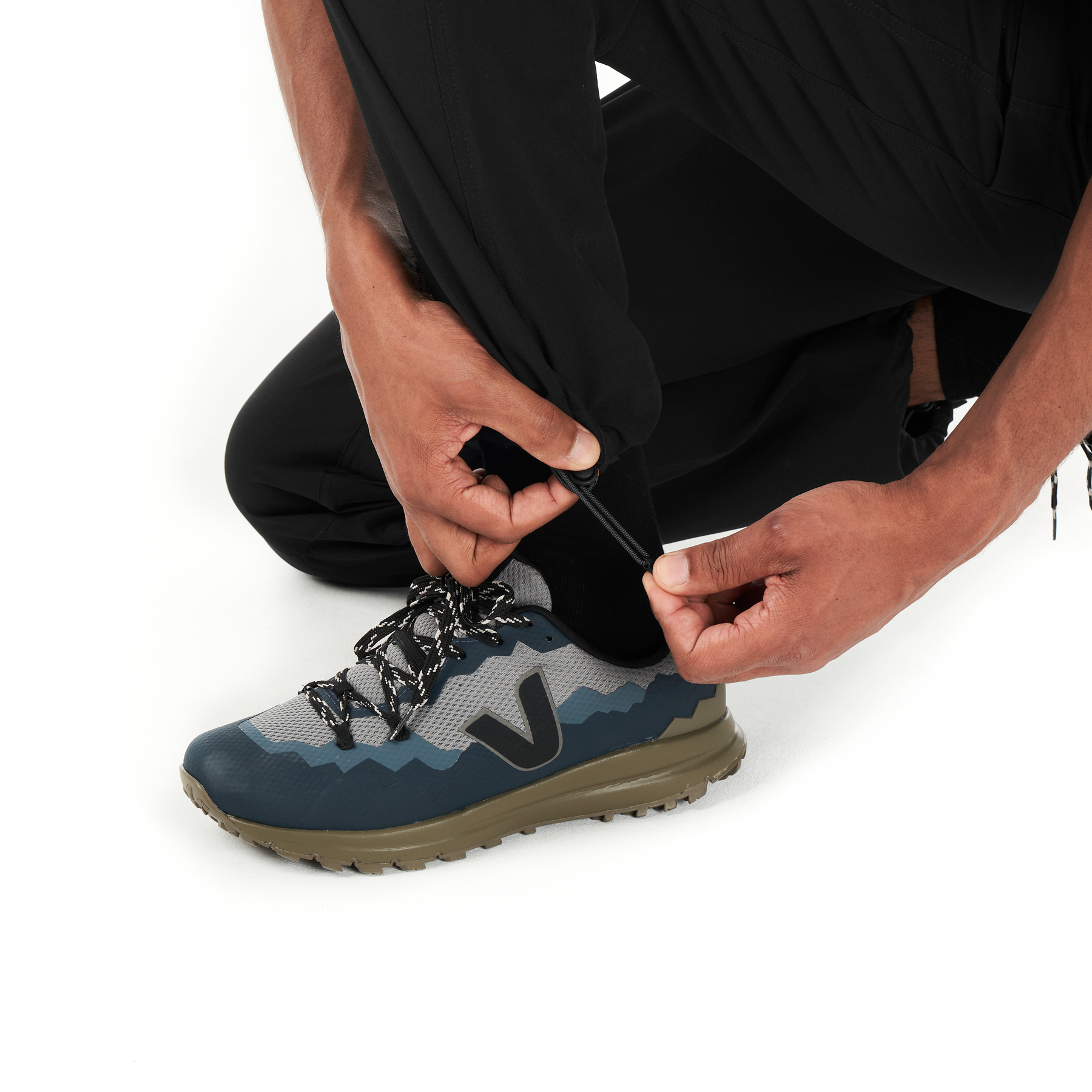 OUTIF 2IN1 STRETCH PANTS __color:Black#10