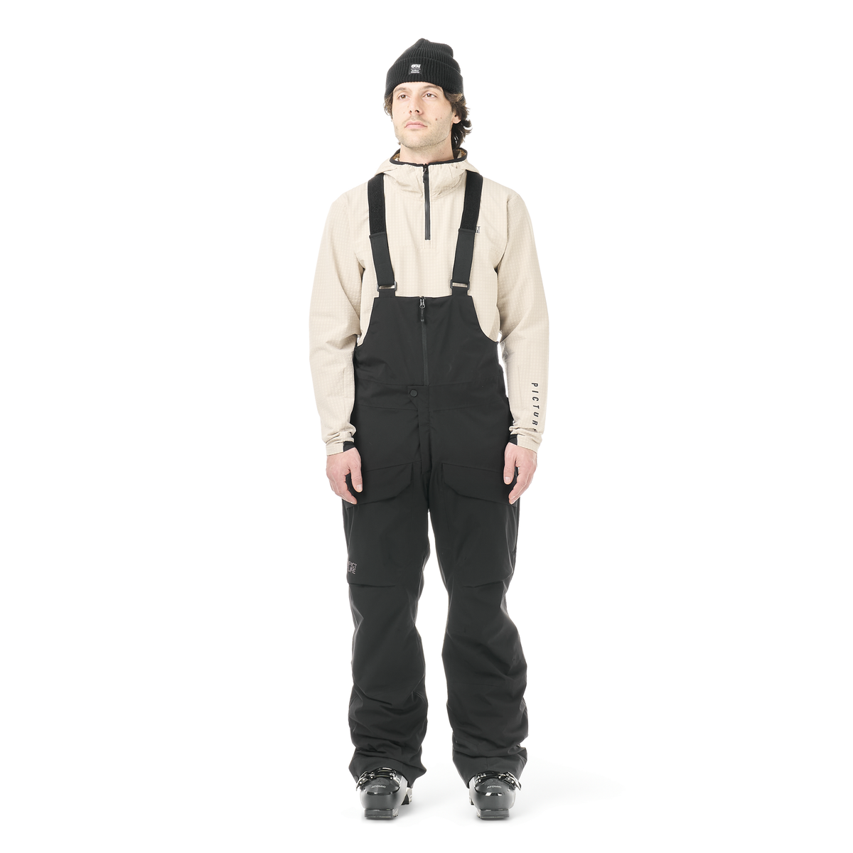 AVENING STRECH BIB PANTS __color:Black#0