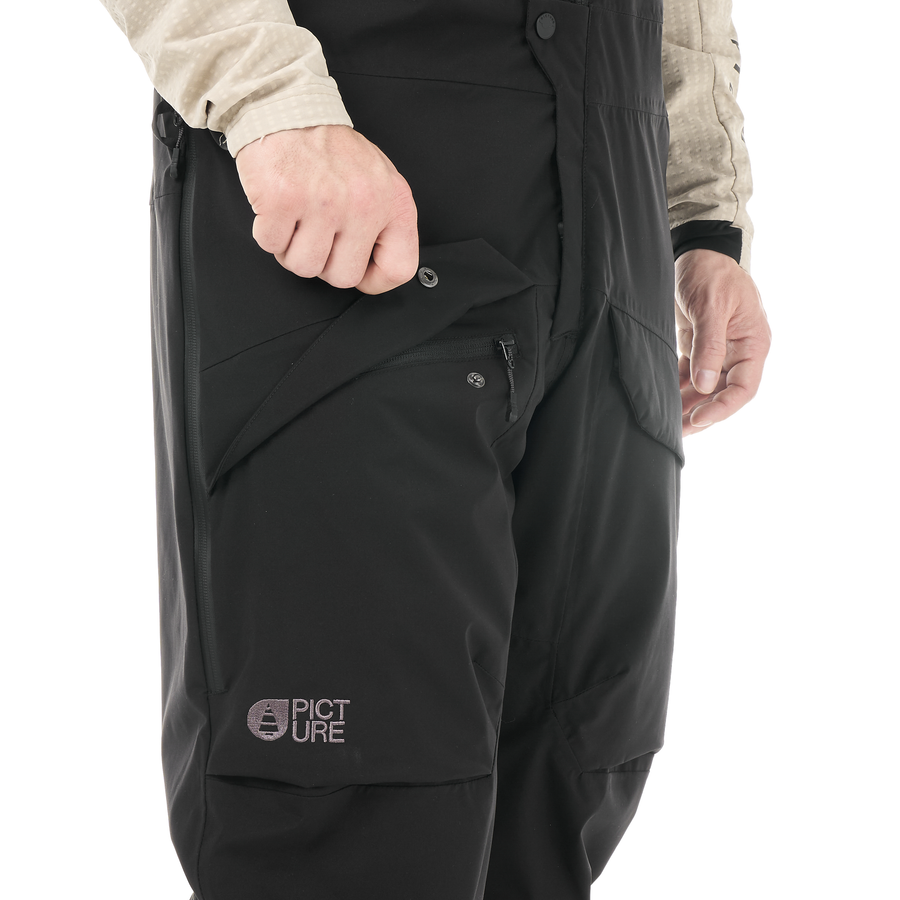 AVENING STRECH BIB PANTS __color:Black#3