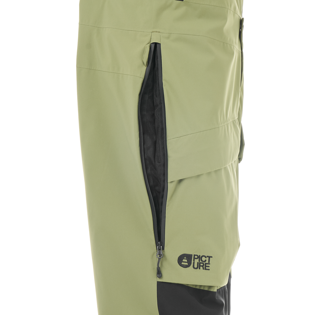 AVENING STRECH BIB PANTS __color:Olivine#35