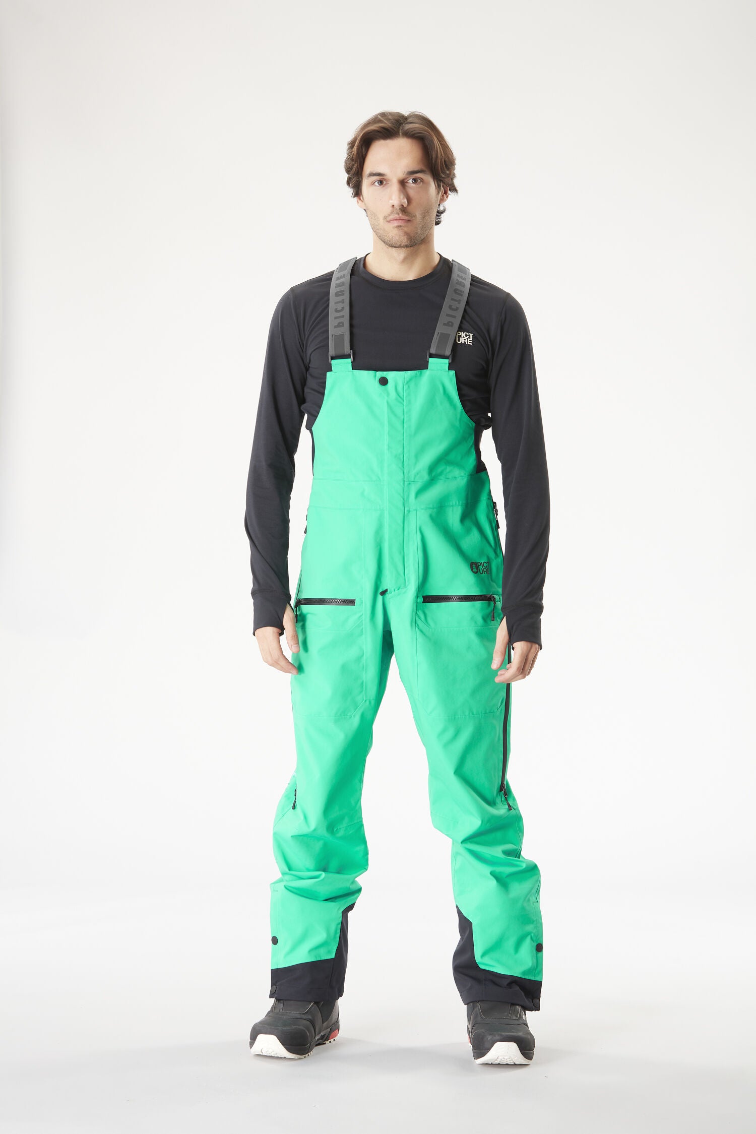 WELCOME 3L BIB PANTS __color:Spectra_Green#33