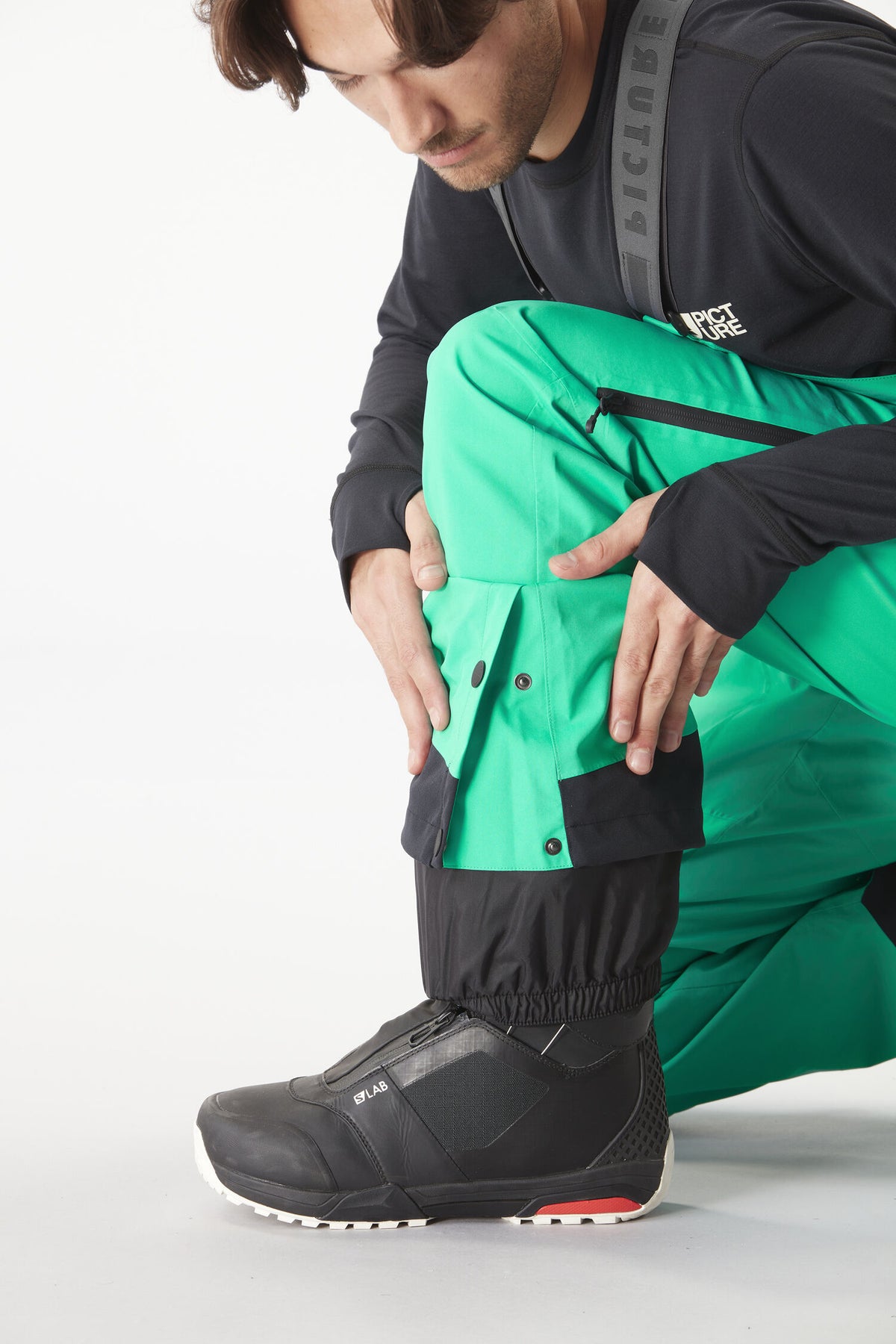 WELCOME 3L BIB PANTS __color:Spectra_Green#39