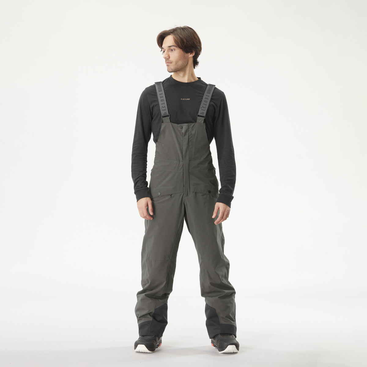 AVENING BIB PANTS __color:Raven_grey#36