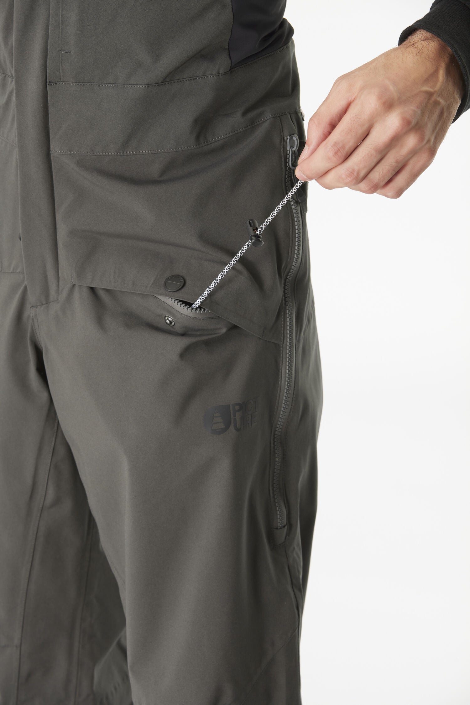 AVENING BIB PANTS __color:Raven_grey#41