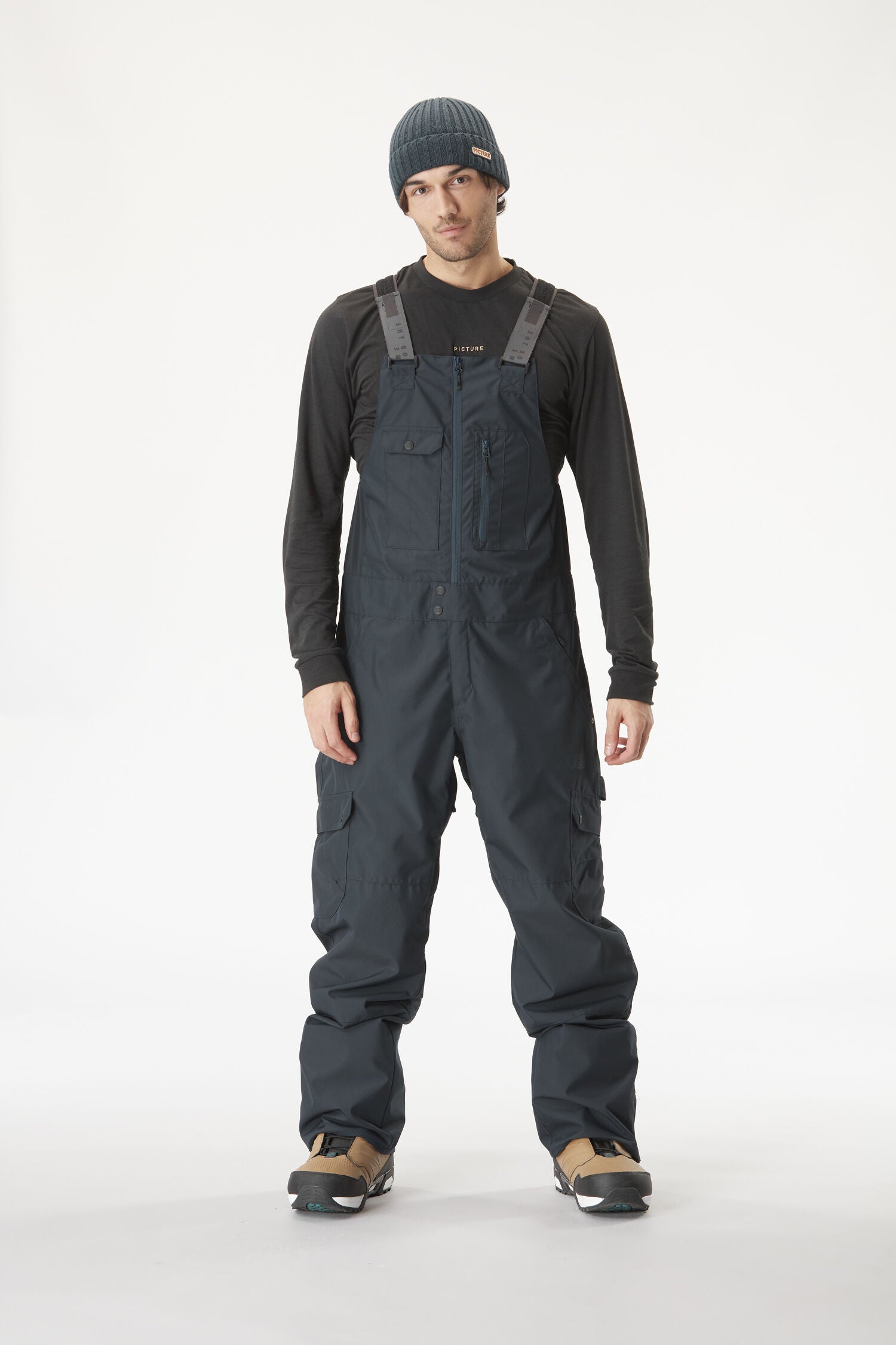 TESTY BIB PANTS __color:Dark_Blue#15