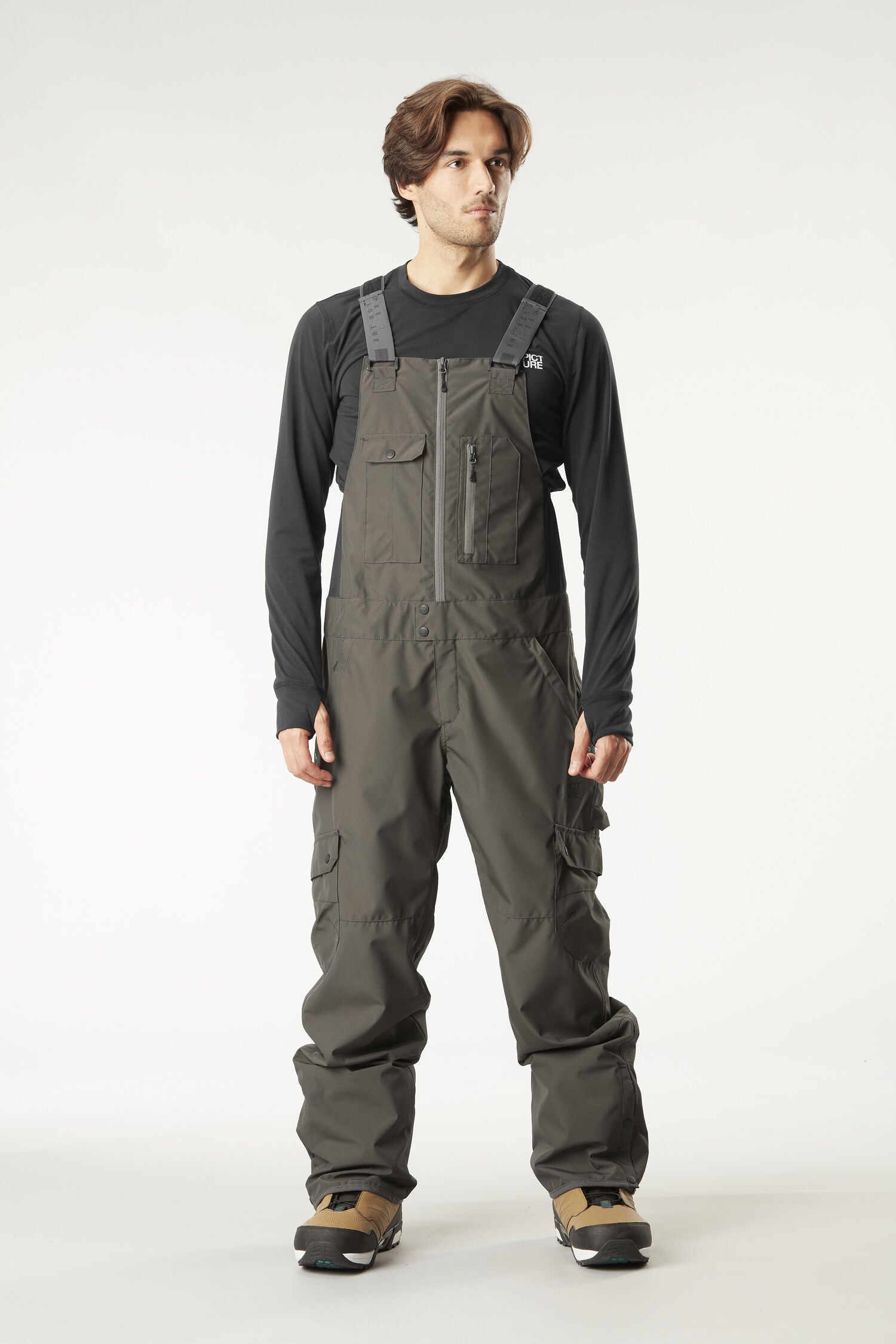 TESTY BIB PANTS __color:Raven_grey#38