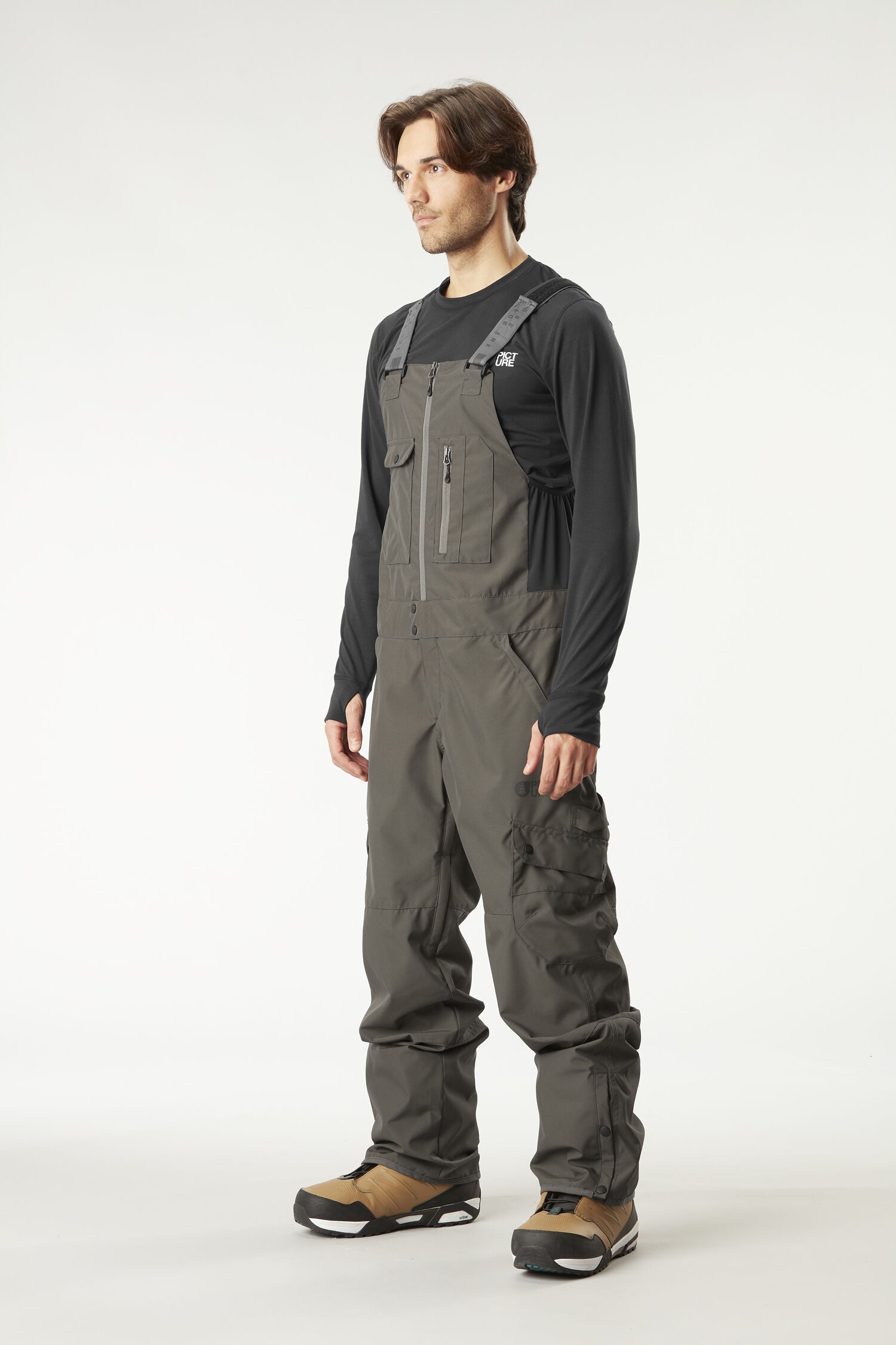 TESTY BIB PANTS __color:Raven_grey#40