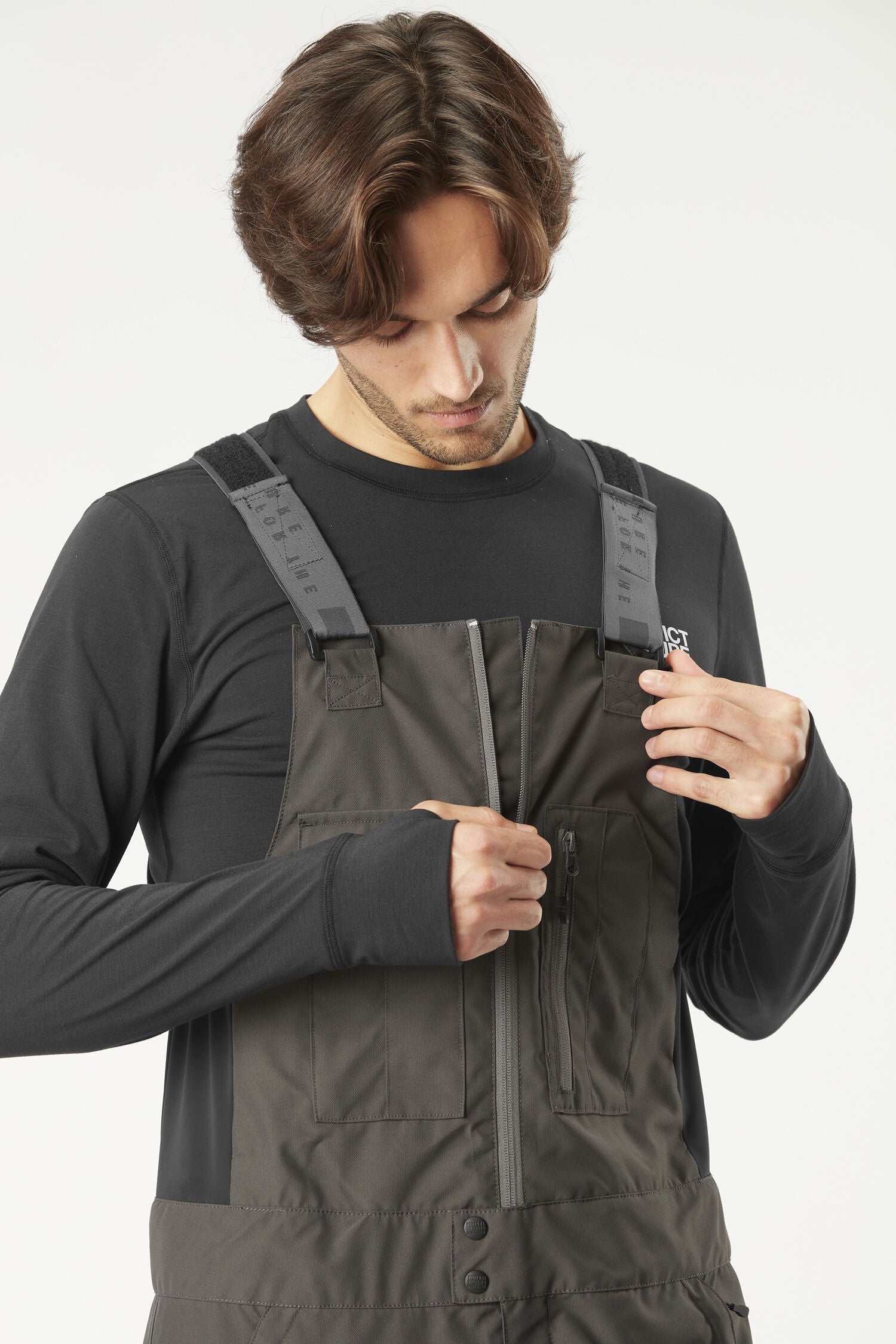 TESTY BIB PANTS __color:Raven_grey#41