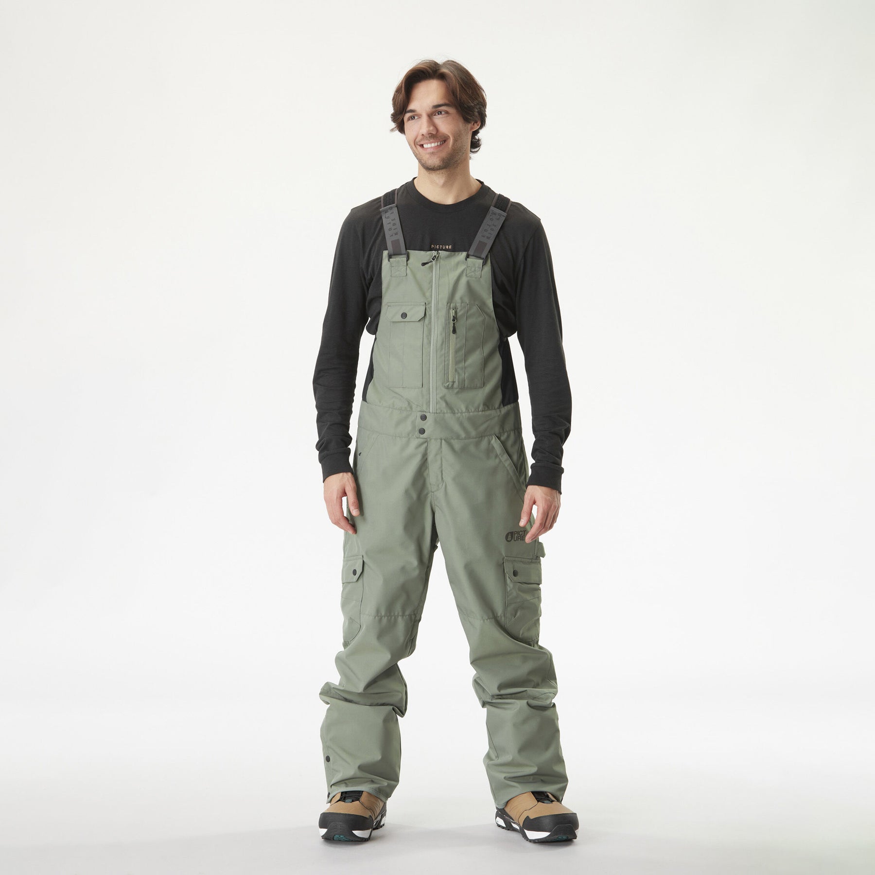 TESTY BIB PANTS __color:Laurel_Wreath#24