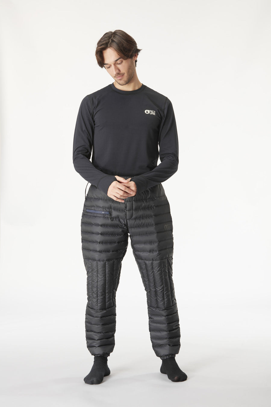 MID PUFF DOWN PANTS __color:Black#3