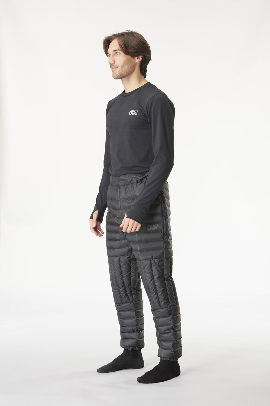 MID PUFF DOWN PANTS __color:Black#5