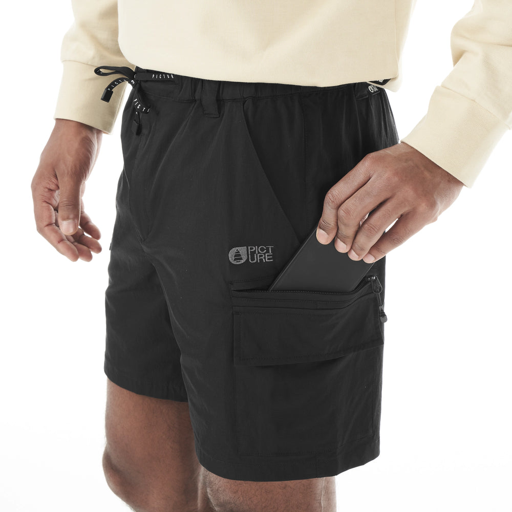 Zipped side pocket