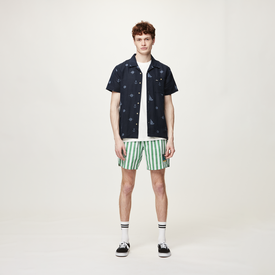 FISH 17 SHORTS __color:Lines_Green_Print#0