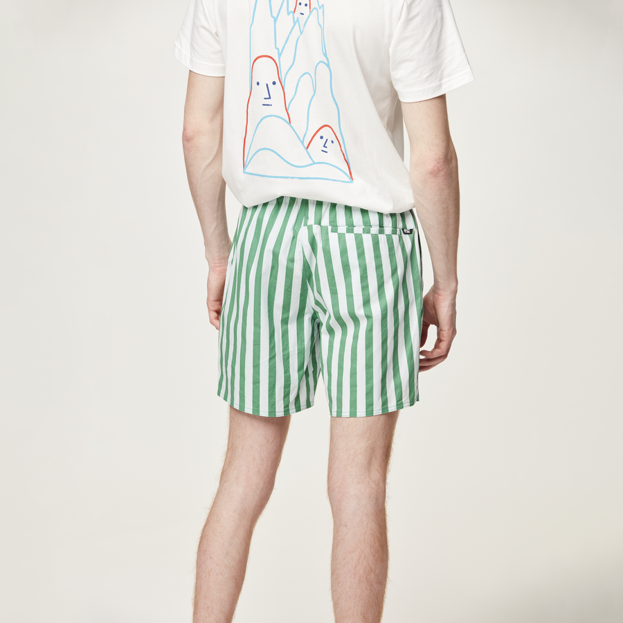 FISH 17 SHORTS __color:Lines_Green_Print#3