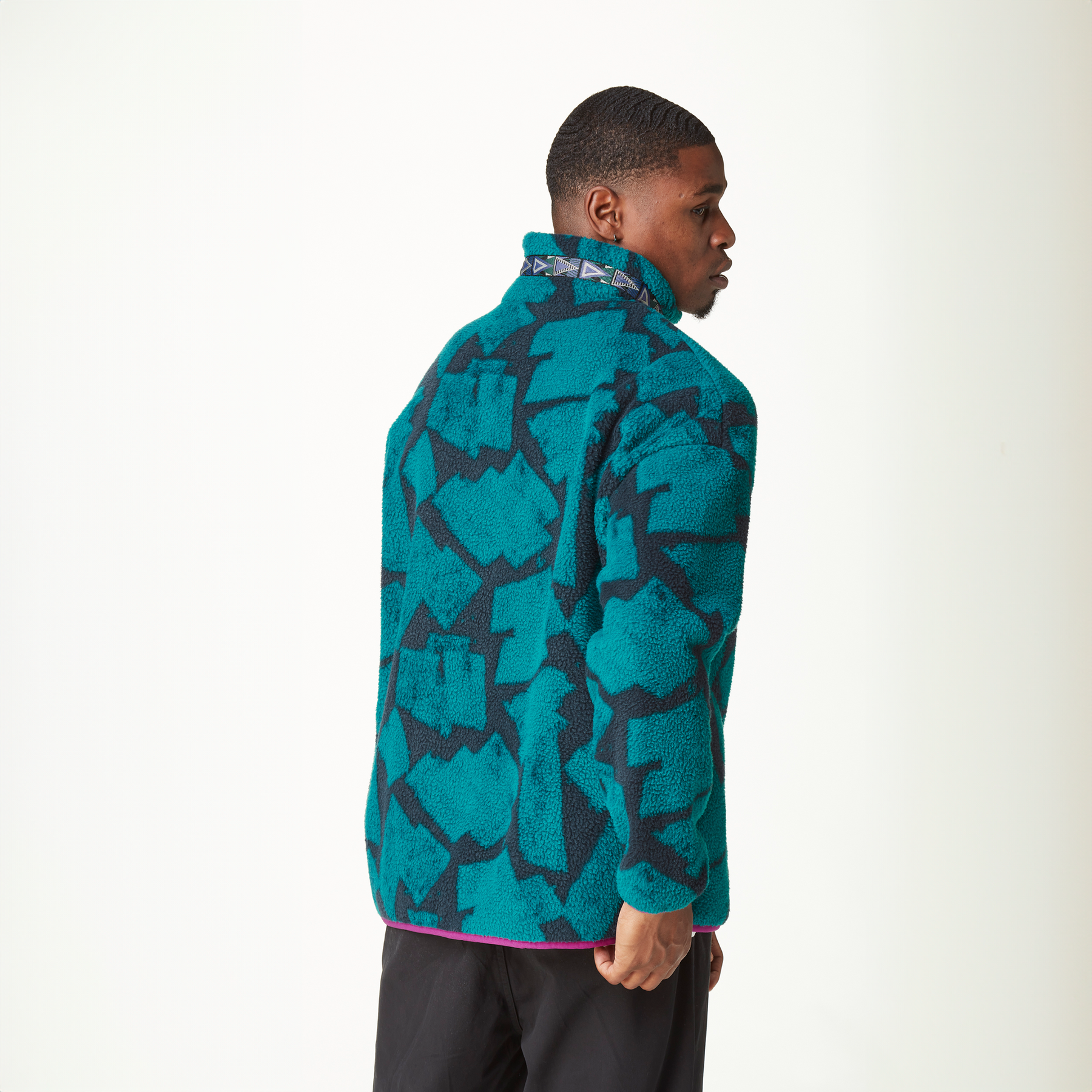 BREMICK ZIP FLEECE __color:Brush_Print#2