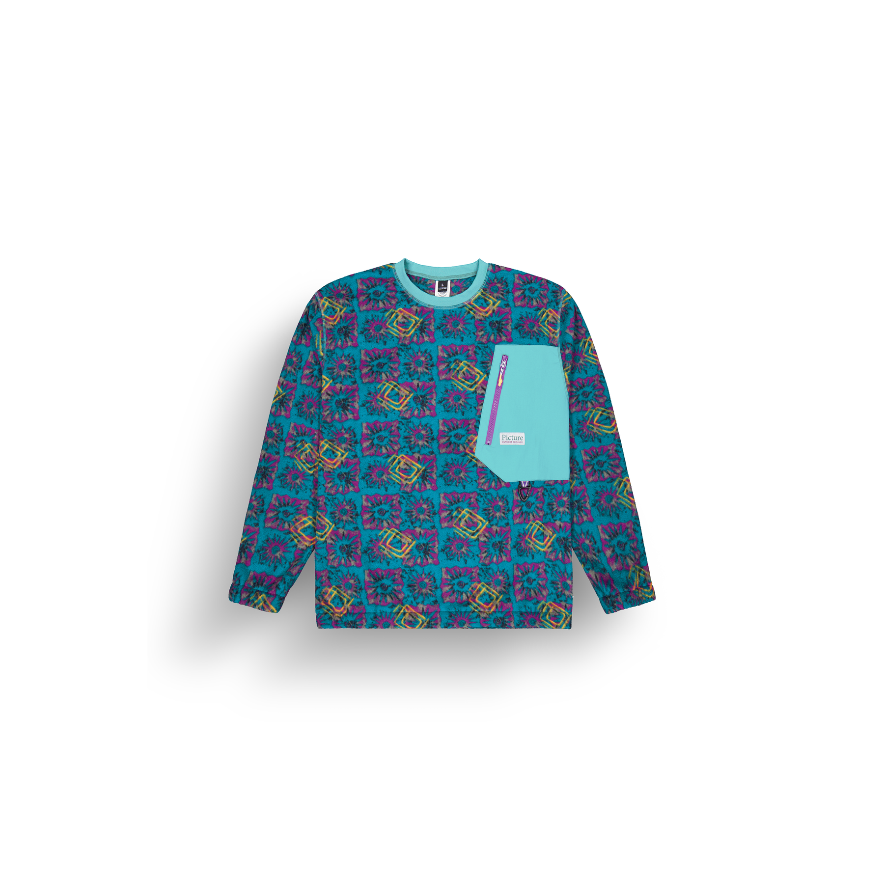 KIVARO FLEECE CREW __color:Fizzy_Print#4