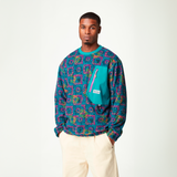 KIVARO FLEECE CREW __color:Fizzy_Print#1