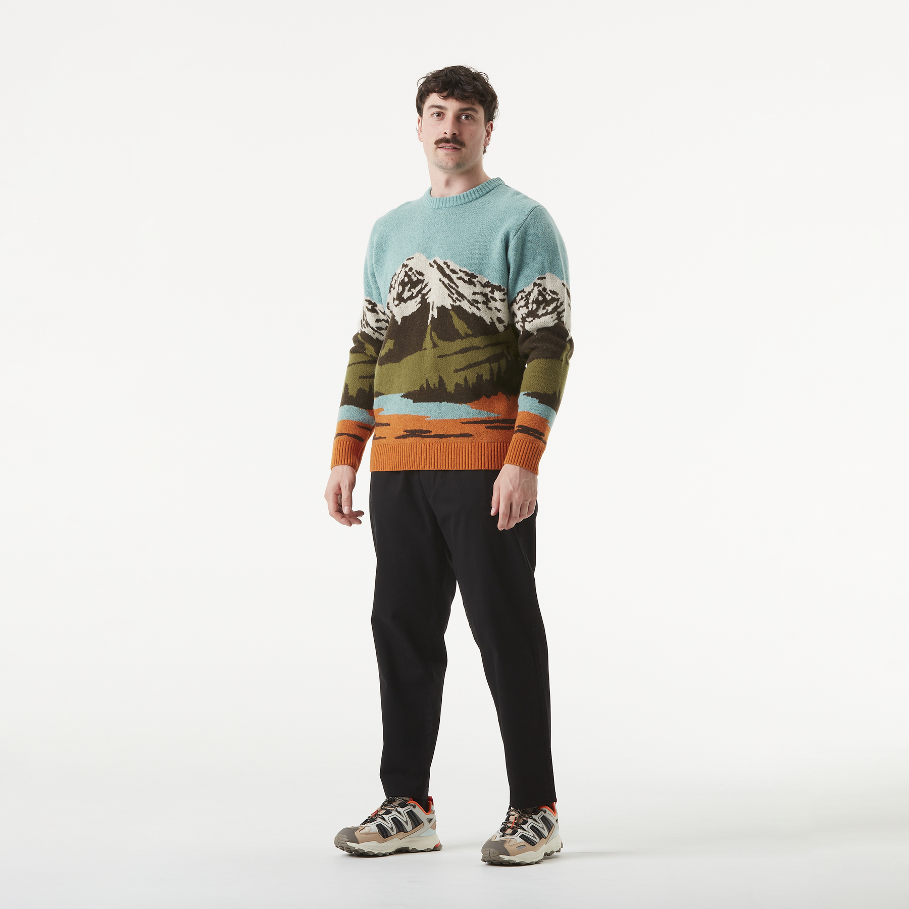 GIBOW KNIT SWEATER __color:Mountain#0