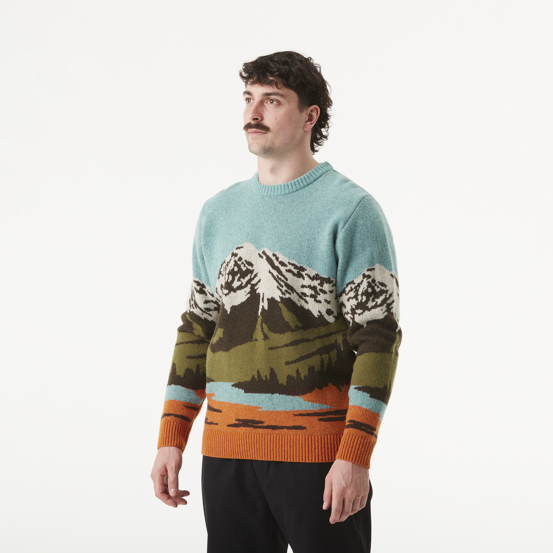 GIBOW KNIT SWEATER __color:Mountain#1