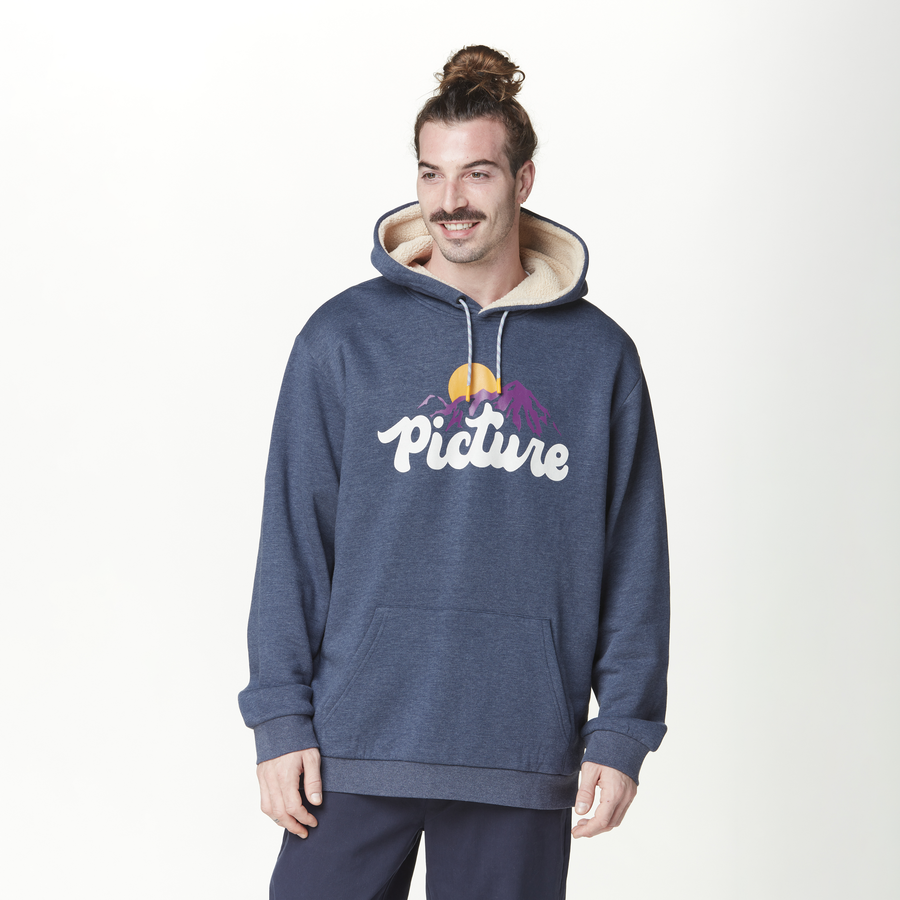 JULKA PLUSH HOODIE __color:Dark_Blue_Melange#1