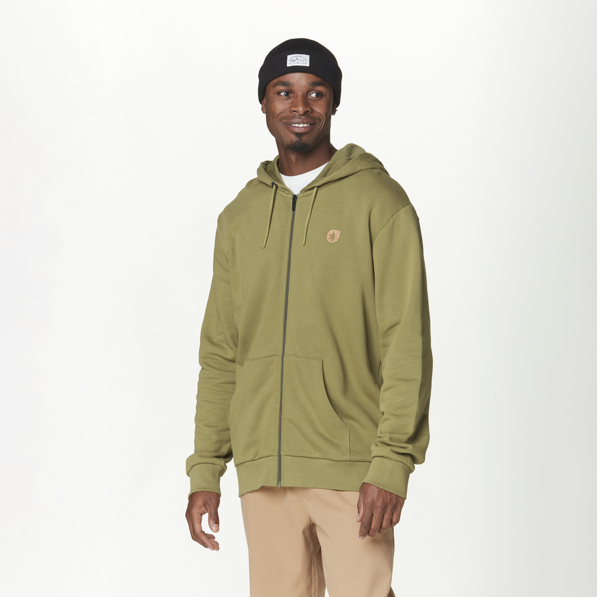 LIL CORK ZIP HOODIE __color:Army_Green#1